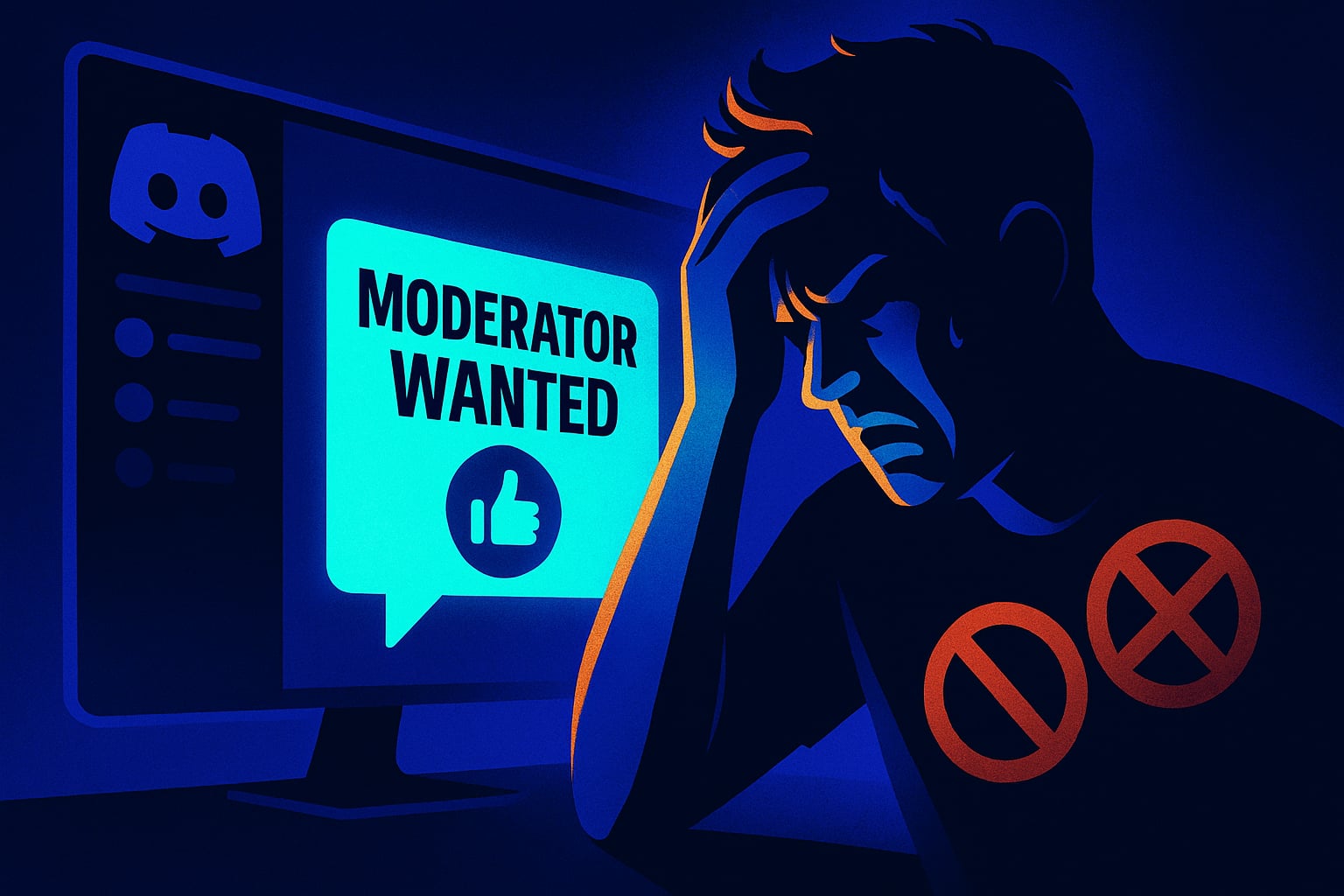 I made a 'moderator wanted' post in my Discord server. The first person who applied had already been banned twice.